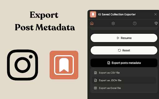 Instagram Saved Collection Exporter :: Instagram Saved Collection Exporter – Download & Export Instagram Photos and Videos Quickly