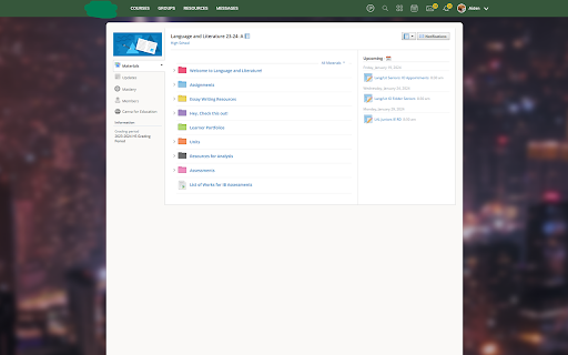 Powerology :: Visually modifies the Post Oak Schoology page to look and act more like Powerschool