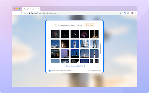 Photos Downloader for Facebook :: Instantly download photos from Facebook albums, profiles, and groups with one-click. Fast, private, secure. Save FB images now!