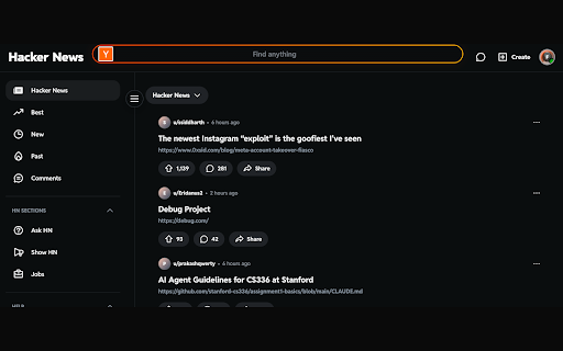 RedHN :: A Reddit-style extension for Hacker News