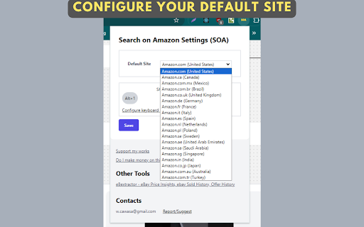 Search on Amazon - Effortless Product Search on Amazon - Amazon Search :: Search on Amazon: Quickly search products on Amazon (Alt + 1), supports 19 sites. Boost productivity & save time!