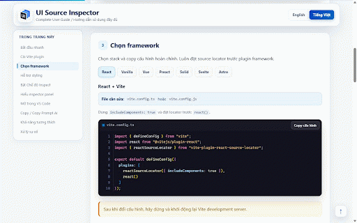 Local UI Source Inspector :: Inspect local Vite UI source, matched CSS, and JS listeners, then copy context for Codex or open files in VS Code.