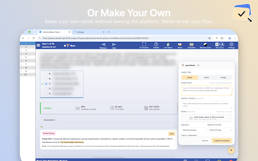 openQbank :: Turn missed practice questions into targeted flashcards in one click. Master high-yield concepts with openQbank.