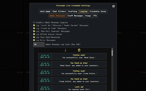 Fishtank Live Extended :: An open source project aimed at extending functionality on fishtank.live