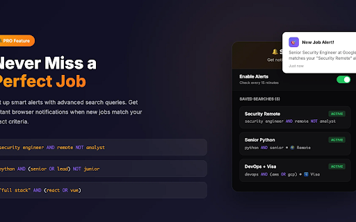 JobHunter AI Pro :: AI job search filters. Hide promoted jobs, find true remote, detect ghost jobs, visa & relocation filters.