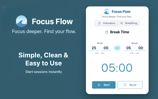 Focus Flow - Pomodoro Timer & Guided Meditation :: Pomodoro Timer with Mindful Breaks & Guided Meditation