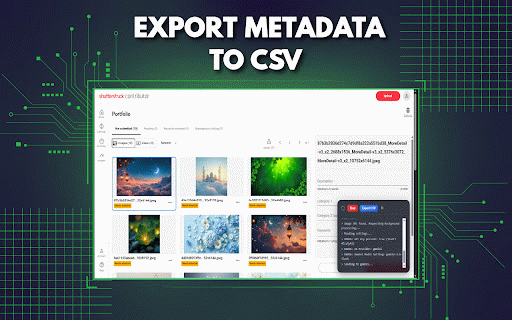Shutterstock AI Agent :: Automate image tagging and metadata for Shutterstock using AI.