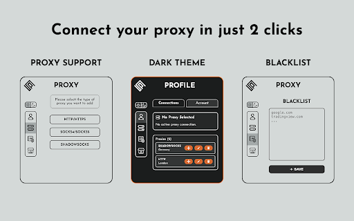 SetProxy - Connect to Shadowsocks/Socks/Http(s) Proxy :: Set Proxy Extension supports multiple proxies and allows you to switch between them. Allow Shadowsocks, Http(s) and Socks4/5