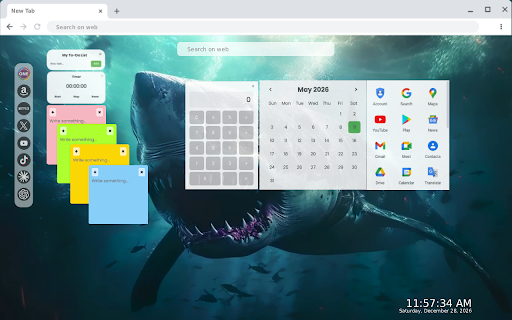 Scary Shark Live Wallpaper :: Scary Shark Live Wallpaper - Live HD video wallpaper for your Chrome new tab.
