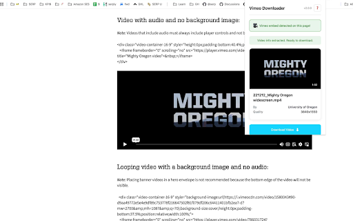 Vimeo Video Downloader :: Download Vimeo videos directly to your computer
