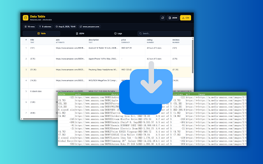 WebScraper Assistant - List Extractor & Image Downloader :: No-code web scraper and image downloader for lists, tables, product data, search results, and page images. Export CSV or JSON.