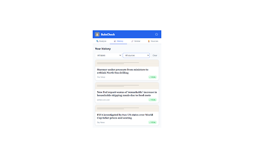 BuloCheck :: Detect fake news in real time. Analyze any article directly from your browser.