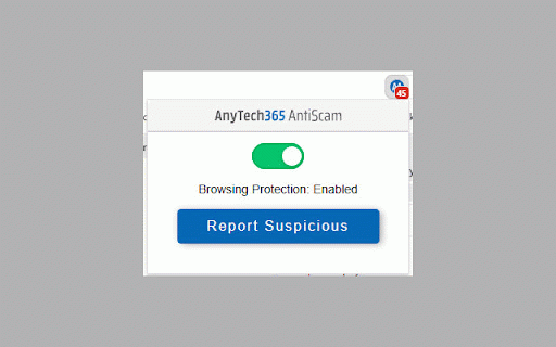 AnyTech365 AntiScam SafeBrowse :: Works integrated with AnyTech365 AntiScam for Windows. Keep your browsing safe.