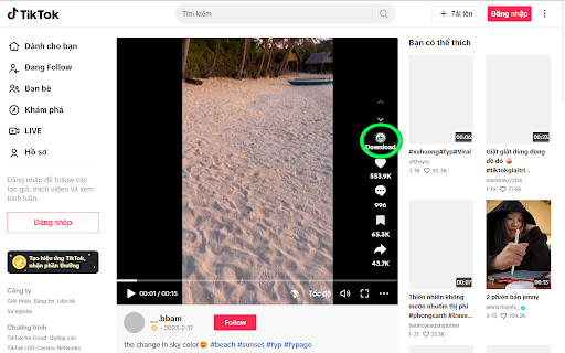 Tiktok Saver :: Support to download Tiktok video without watermark FREE