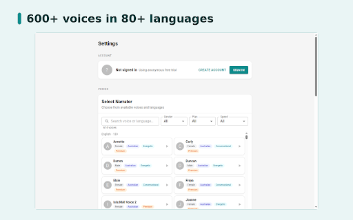 Lullula – Text to Speech & Read Aloud :: Text to speech reader for webpages, Google Docs, PDFs & EPUBs. Read aloud with natural AI voices, highlighting, and saved position.