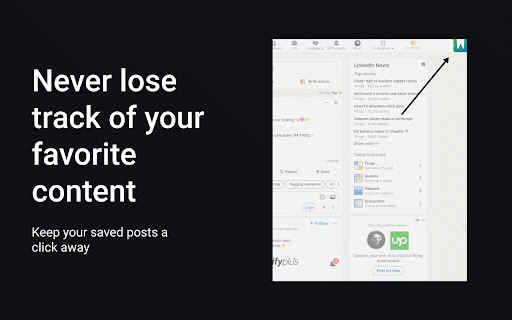 Tomo - Organize Saved LinkedIn® Posts :: Tag, Filter and Search your saved LinkedIn® posts to easily reference your favorite content.