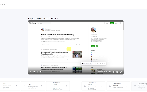 Snappr - Makes screen-recording easier :: Experience a free and privacy-focused screen recorder with limitless features. Effortlessly capture, annotate, and edit your videos!