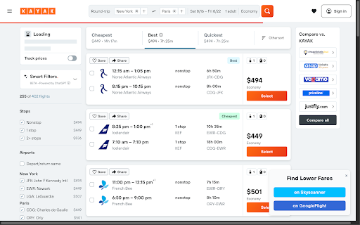 Compare Flights :: Instantly compare flight prices on Google Flights, Kayak, Skyscanner, ITA Matrix, Momondo, Tripadvisor, Trip.com, and more.