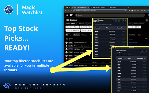 Magic Watchlist :: A TradingView stock screener companion v2