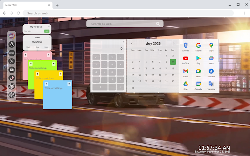 Sunrise Drive Live Wallpaper :: Sunrise Drive Live Wallpaper - Live HD video wallpaper for your Chrome new tab.