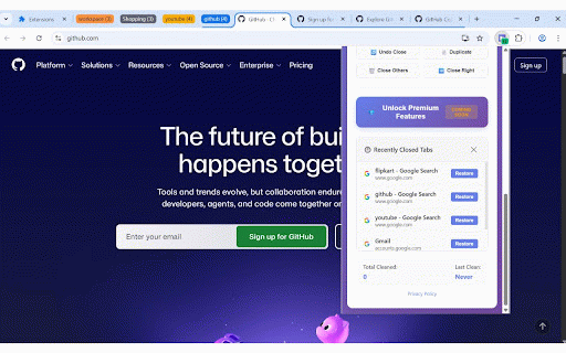 Tabforge – Smart Tab Manager :: Organize and manage browser tabs with ease. Close duplicate tabs, group tabs by domain, and improve productivity.