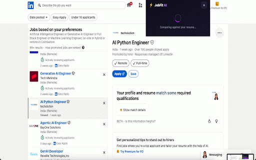 JobFit AI — Instant Resume Match :: Instantly see how well your resume fits any job posting, with AI-generated tailored pitches.