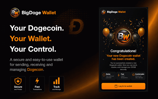 BigDoge: Doge Wallet :: Manage your Dogecoin wallet, send, receive, and track DOGE securely.