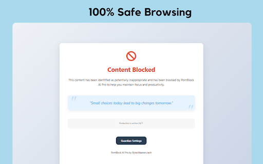 PornBlock AI :: AI Powered Pornography Blocker using advanced AI to protect your browsing experience