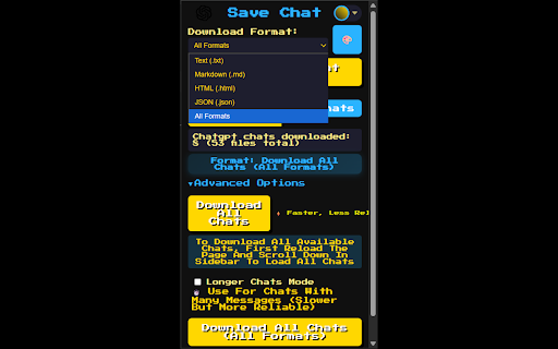 Save Chat - AI chat backup :: Backup Your AI Conversations Locally.