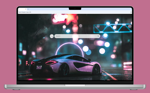 McLaren 720S Live Wallpaper :: The striking McLaren 720S in purple glides through the rainy streets, creating a stunning visual spectacle.