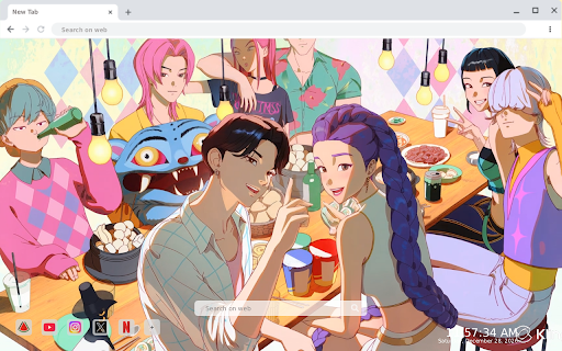 K-Pop Demon Huntrix Males Greeting You Live Wallpaper :: Transform your new tab with live HD wallpapers of K-Pop Demon Huntrix males, greeting you in vibrant and dynamic scenes!