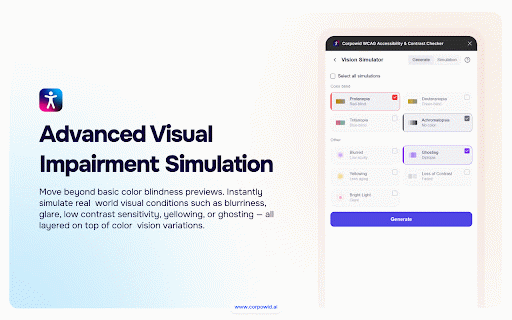 Corpowid — WCAG Accessibility Checker & Audit :: Scan any web page against WCAG 2.2. Check contrast, focus order, headings, landmarks, alt text and screen reader flow.