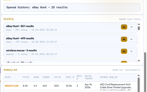BGT Hunter Pro :: Amazon → eBay Arbitrage Research Tool