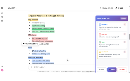 CHATracker :: Mark, organize and search highlights across AI chat sites.
