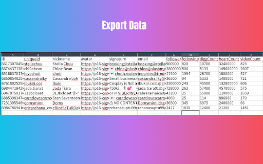 TKEFinder - Tiktok Email Finder :: Find Email from Tiktok search result and user followers/following