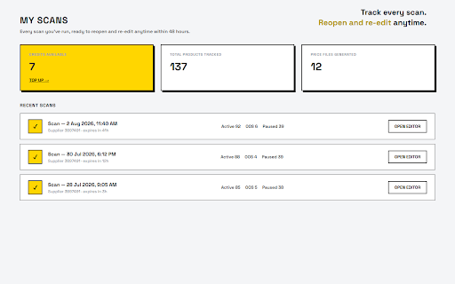 Meesho Price Manager :: Meesho makes you hunt Catalog & Product IDs by hand to raise a price. We capture them for you, automatically.