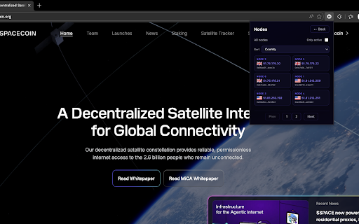 SpaceRouter Onion Extension :: Easily switch your browser proxy settings on or off for use with the SpaceRouter Onion Client (SOCKS5-compatible).