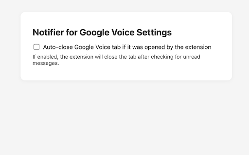 Notifier for Google Voice :: Shows unread conversations from Google Voice inbox.