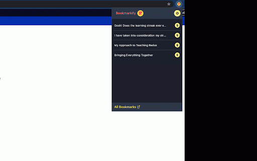 Bookmarkify :: Save and revisit specific sections inside webpages to quickly continue reading without scrolling.