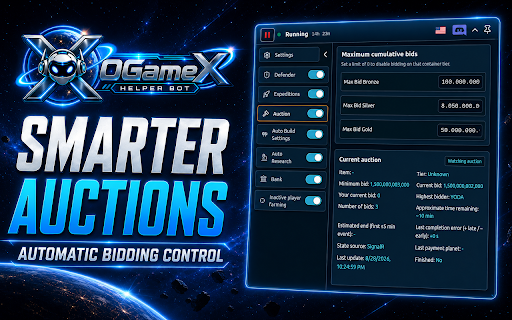 OGameX Helper Bot :: Helper bot extension for OGameX.
