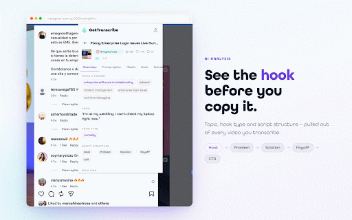 GetTranscribe :: Transcribe videos from YouTube, Instagram, and TikTok with one click