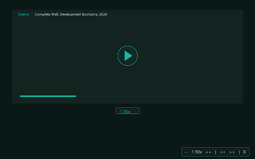 CourseSpeed - Video Speed Control & AI Study Notes for Udemy, Coursera :: Video speed control 0.25x–4x + AI study notes (3 FREE). Save time on Udemy, Coursera, LinkedIn Learning & Skillshare. Stats & more.