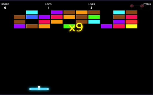 Neon Brick Breaker Challenge :: Smash bricks, collect power-ups, and survive endless levels in this retro arcade classic. Play offline!