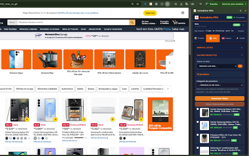 Achadinho PRO :: Encontre ofertas no Mercado Livre, Shopee e Amazon, gere seus links de afiliado e envie os produtos para o seu Achadinho PRO.