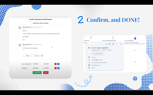 Fast Events :: Create calendar events from text or image