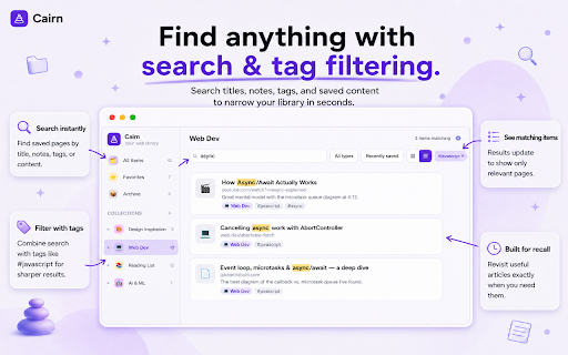 Cairn :: Your second brain for the web — save, organize, and rediscover.