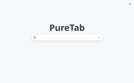 PureTab :: A customizable new tab page with browser-default search plus per-input search and AI provider choices.