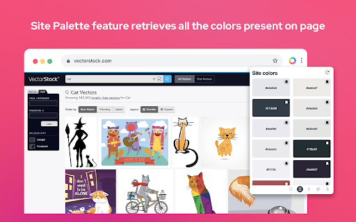 Color Picker - Eyedropper Tool :: Pick colors from web pages with Eyedropper. Picker, gradient generator, palette. Quickly grab HEX, RGB.