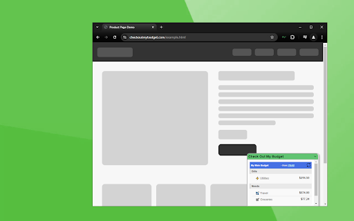Check Out My Budget :: See your YNAB budget on the webpages where it will help you the most.