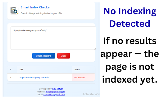 Smart Index Checker - Bulk & Unlimited Checking :: Bulk check unlimited URLs for Google indexing status. Fast, accurate, and free tool for SEO professionals.